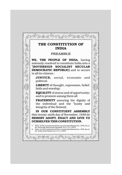 Download Indian Constitution Preamble, Preamble, Constitution. Royalty-Free Stock Illustration ...