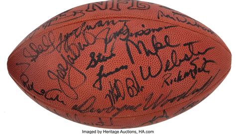 1979 Pittsburgh Steelers Team Signed Football - Super Bowl | Lot #81727 | Heritage Auctions