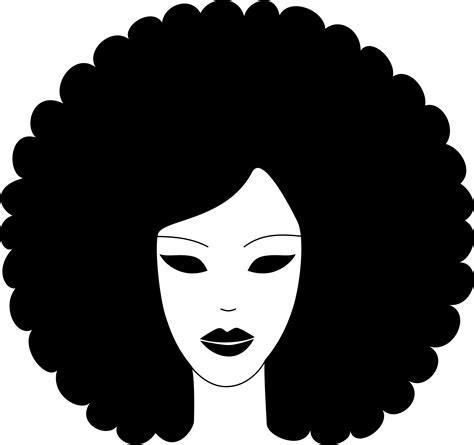 Afro Puff Clip Art,Afro Hairstyle Silhouette Style Clip Art,Designer Resources,Silhouettes,SVG ...