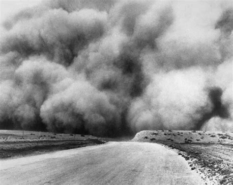 Dust Bowl, 1935. /Na Dust Storm In Oklahoma. Photograph, 1935. Poster ...