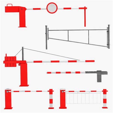 boom gates 3d model