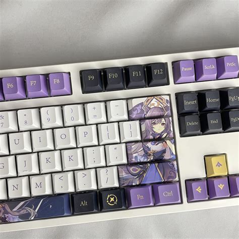 Genshin Impact Noelle Theme Key Caps PBT Sublimation Keycap Mechanical Keyboard Cap 108 Key Game ...