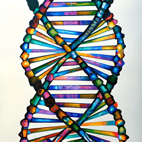 Colorful DNA Structure Painting · Creative Fabrica