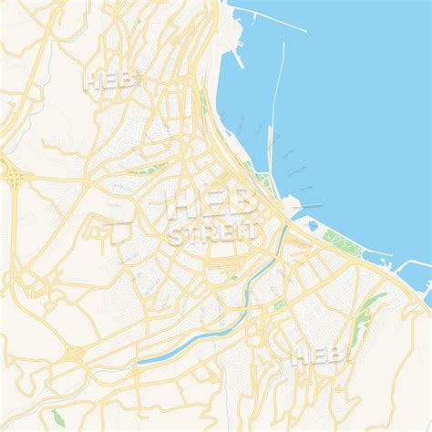 a map of the city of cape town with roads, streets and water in it