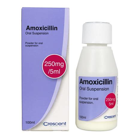 Amoxicillin 250mg/5ml Oral Suspension – Crescent Pharma