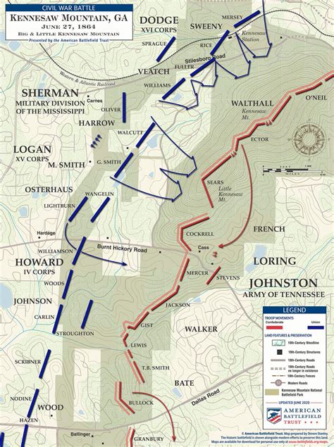 Kennesaw Mountain | Big & Little Kennesaw Mountain | June 27, 1864 ...