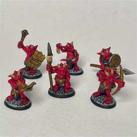 3 Kobold Warriors Hand-painted Miniatures / D&D Dnd Pathfinder ...