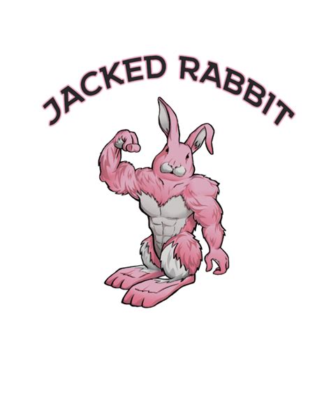 Jacked Rabbit Workout Shirt Design by GoldenYakStudio on Newgrounds