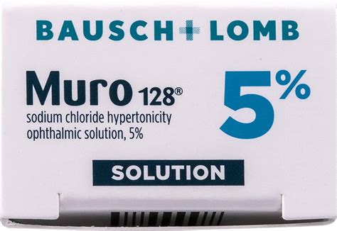 Muro 128 Eye Drops 5% Solution for Corneal Edema Relief - 0.5 fl oz (15mL)