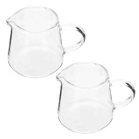 4 Pcs Clear Mugs Glass Milk Cup Ice Cream Cups Coffee Shot Glasses ...