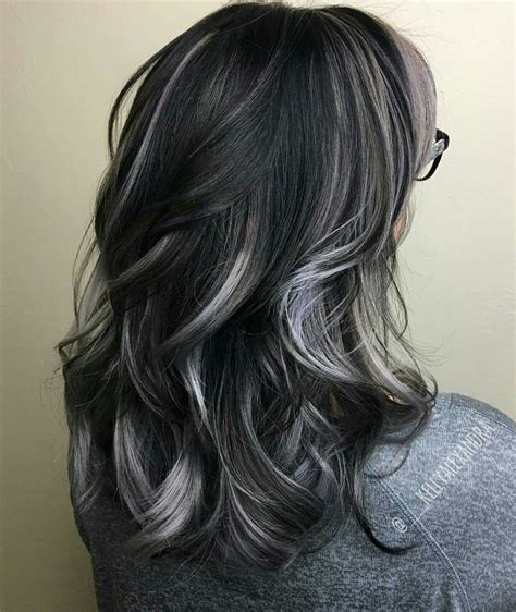 Pin by Yona's Art & Junk on Hair | Gray hair highlights, Hair highlights, Silver hair highlights