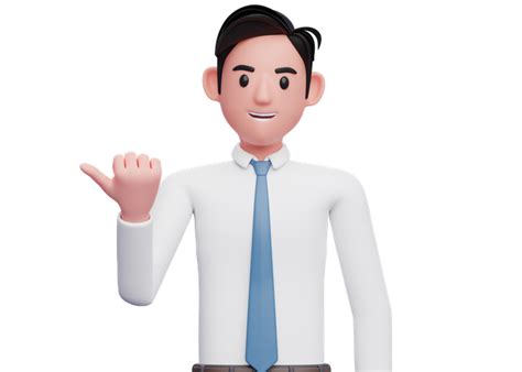 Premium Businessman pointing camera with both index finger 3D Illustration download in PNG, OBJ ...