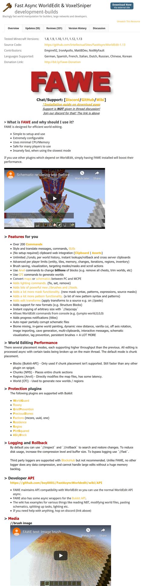 FREE - Fast Async WorldEdit & VoxelSniper - Quick Download [ALL-VERSIONS] // External Linked to ...