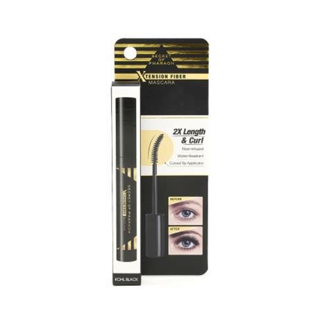 Ebin New York Secret of Pharaoh Xtension Fiber Kohl Black Mascara, 1 ct ...