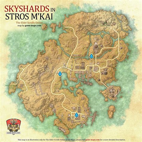 Stros M'Kai Skyshards Location Map The Elder Scrolls Online (ESO)
