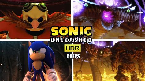 Sonic Unleashed - All Bosses + Cutscenes (S Rank + No Ring Loss) [60FPS ...