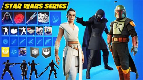 All Star Wars Series Skins, Emotes & Cosmetics Showcase! Fortnite - YouTube