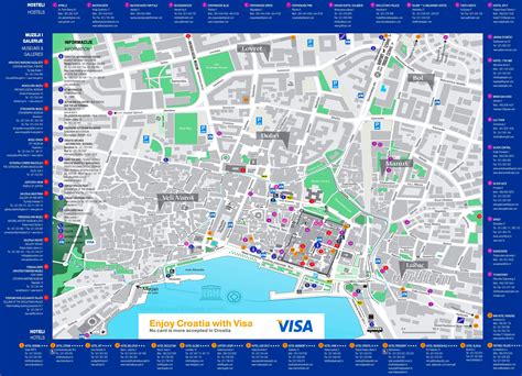 Split hotel map - Ontheworldmap.com