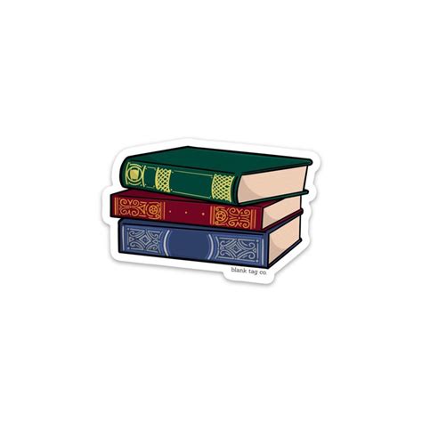 The Stack of Books Sticker | Bubble stickers, Cool stickers, Travel stickers