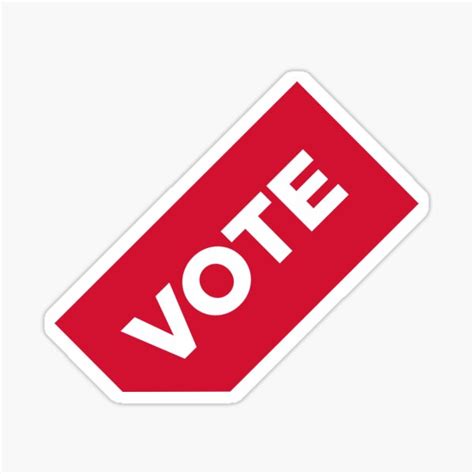 "Go vote!" Sticker for Sale by artpolitic | Redbubble