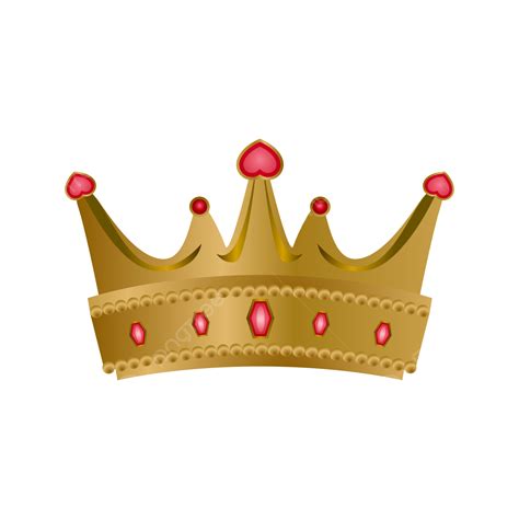 Gold Monarch Crown With Gems Stone Clipart, Gold Crown, Gold Crown Clipart, Crowndesign PNG and ...