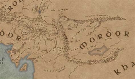 The Middle Earth Beleriand Map: Exploring Mordor and Gondor