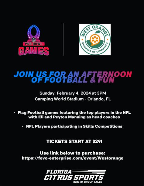 NFL Pro Bowl Games - West Orange Chamber