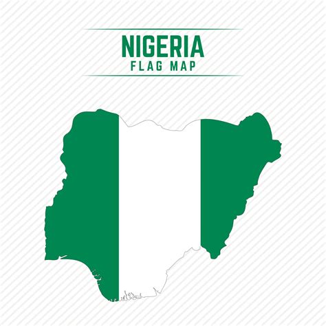 Flag Map of Nigeria 2400622 Vector Art at Vecteezy