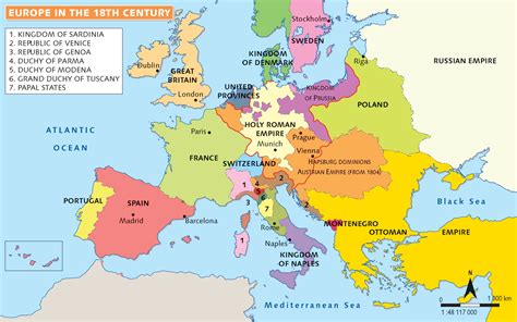 Карта европы 19 века со странами