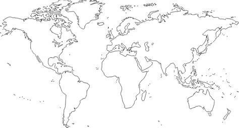 OnlineLabels Clip Art - World Map