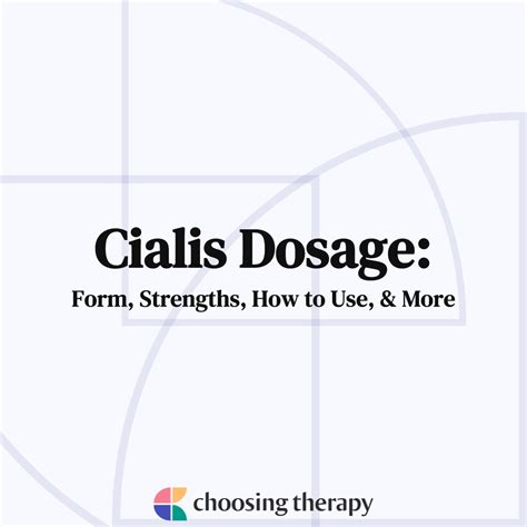 Cialis Dosage Guide