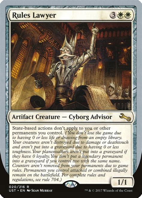 Rules Lawyer · Unstable (UST) #20 · Scryfall Magic The Gathering Search