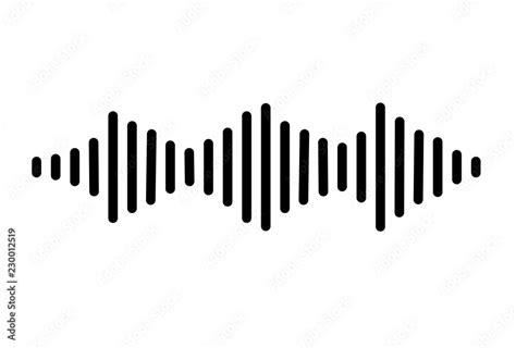 audio signal icon on white background. flat style. sound icon for your ...