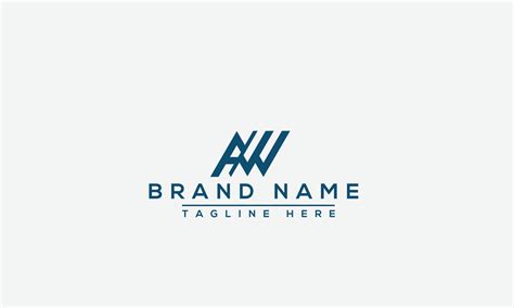 AW Logo Design Template Vector Graphic Branding Element. 10445657 ...