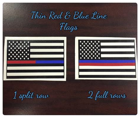 Thin Blue& Red Line flag decal American flag Back the Blue