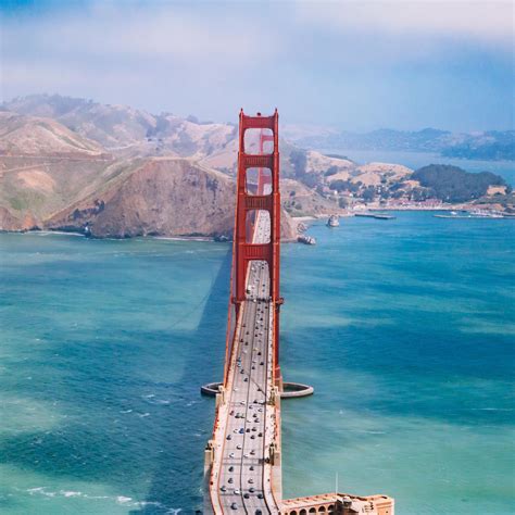 Wallpaper aerial view, bridge, golden gate bridge, architecture desktop ...