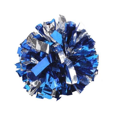 Handheld Cheerleader Pom Poms for Cheerleading Dance Party Football Club Decor Blue and White ...