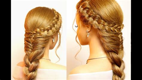 Easy hairstyles for long hair. Cute braids tutorial - YouTube