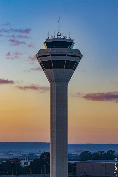 Control Tower at Perth Airport – 26 September 2018. Photo © David Eyre. Taken before dawn at 6 ...