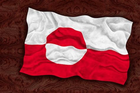 Premium Photo | National flag of greenland background with flag of greenland