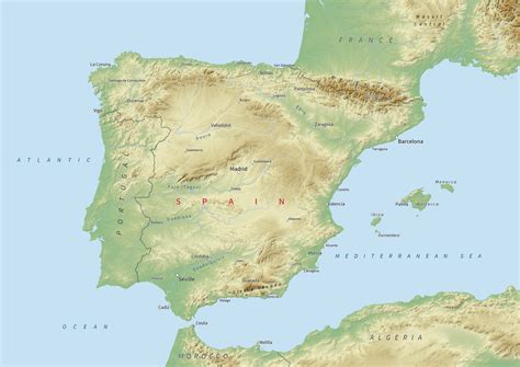 Free Maps of Spain – Mapswire.com