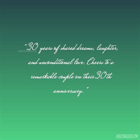 HAPPY 30TH ANNIVERSARY QUOTES – AbcRadio.fm