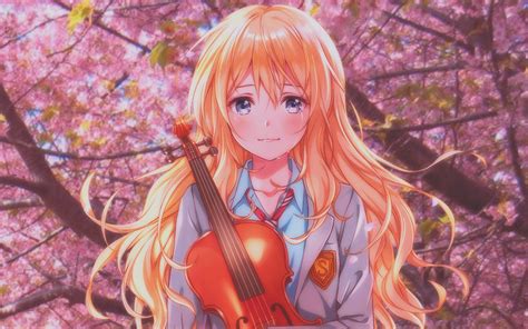 Download Kaori Miyazono Anime Your Lie In April HD Wallpaper