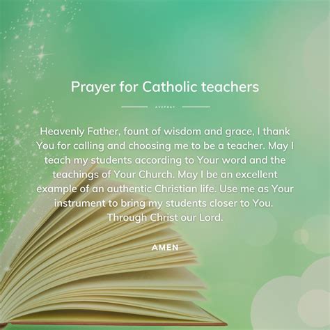 Prayer for Catholic Teachers