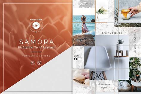 Ad: Instagram Post Layouts Bundle by The Iconic on @creativemarket ...