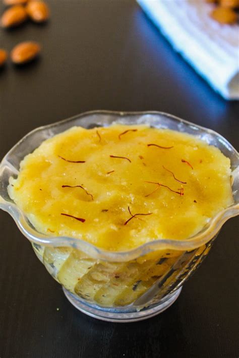 Badam Halwa Recipe (Almond Sheera) - Spice Up The Curry