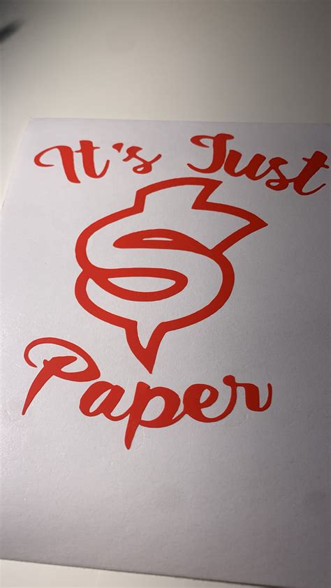 Its Just Paper Decal - Etsy