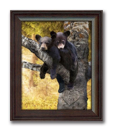 UnBEARably in Love | Modern canvas art, Personalized art print, Nature ...