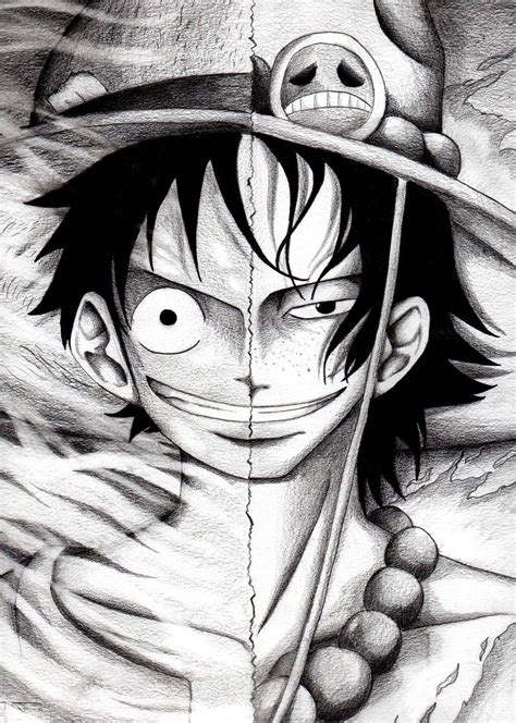 Luffy+Ace by HoRoHoRoHoRoHoRo on deviantART | Manga anime one piece, One piece drawing, Anime ...