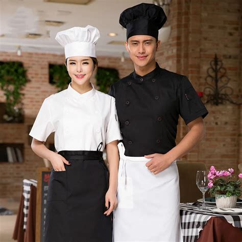 Food Service New Design White Chef Uniform Restaurant Chef Uniform Kitchen Cook Jackets for Men ...